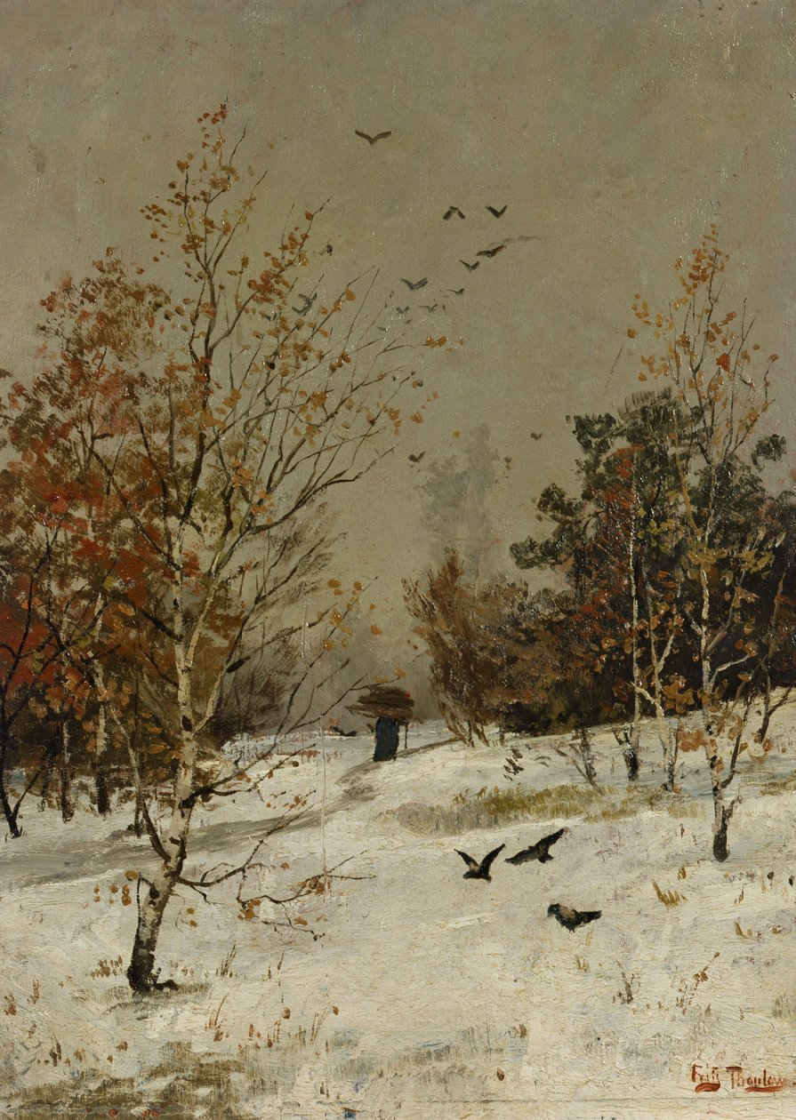 Winter, c.1876 door Fritz Thaulow