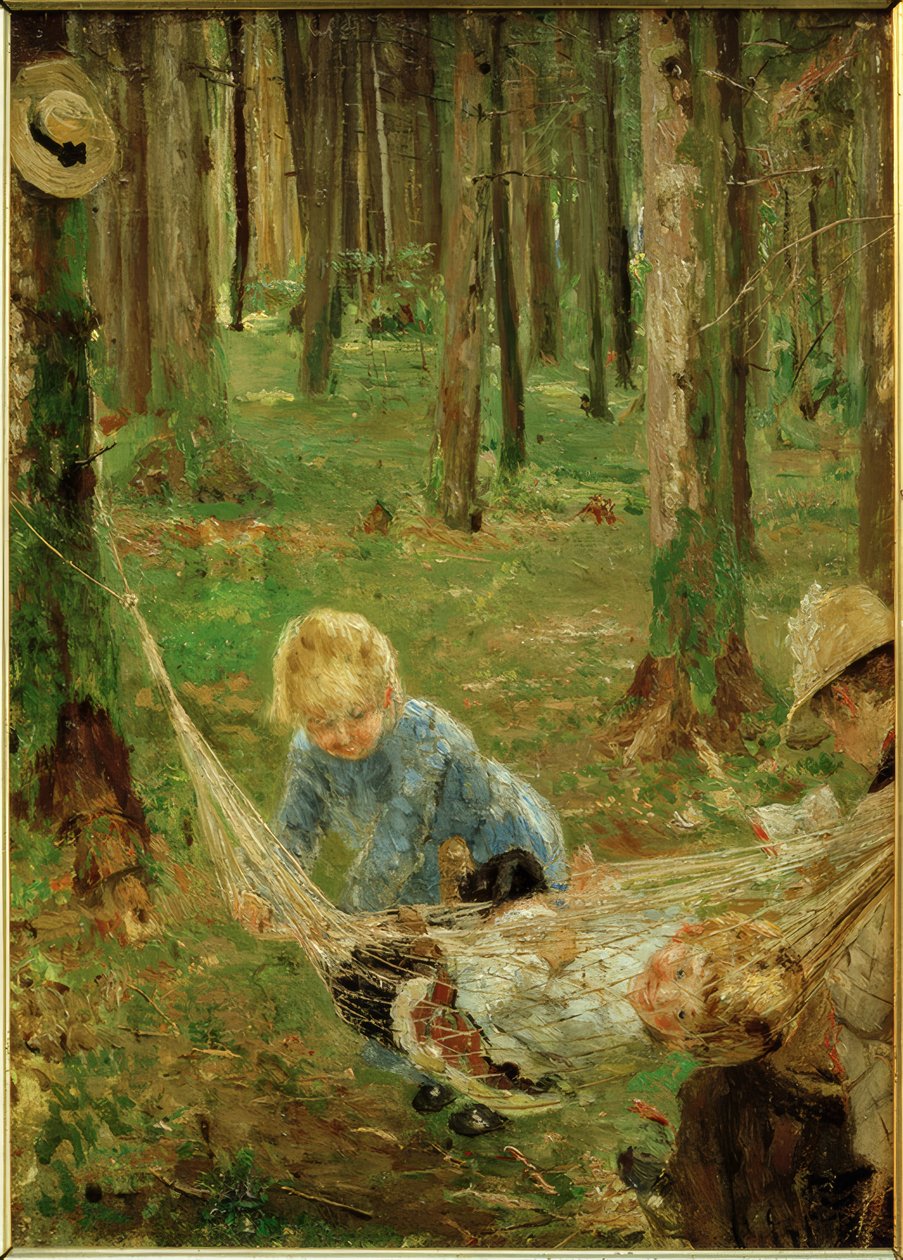 In de hangmat door Fritz von Uhde