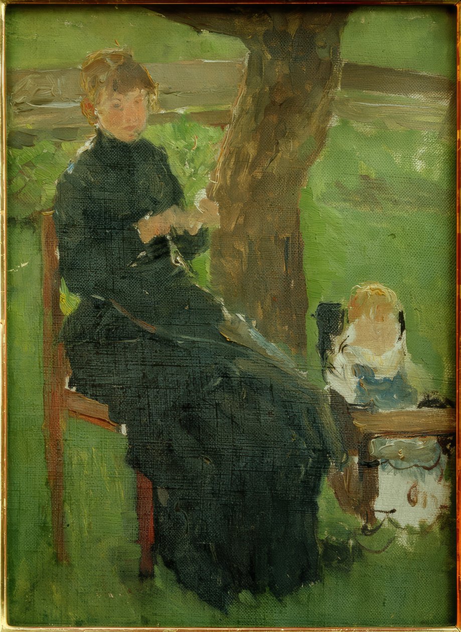 Moeder en kind door Fritz von Uhde