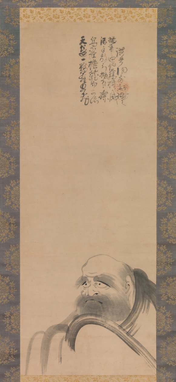 Portret van Daruma, begin 17e eeuw door Fugai Ekun