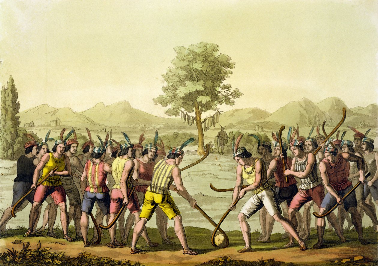 Indianen die Ciueca spelen, Chili, uit 