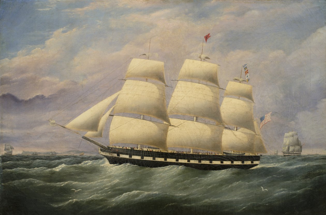 Clipper Ship American Eagle, 1856 door G. Dell