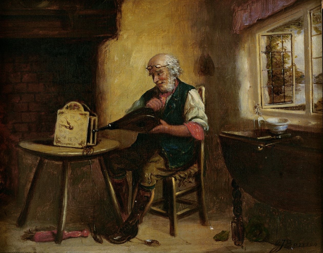 De Klok Schoonmaken, 1880 door G. J. Barnes