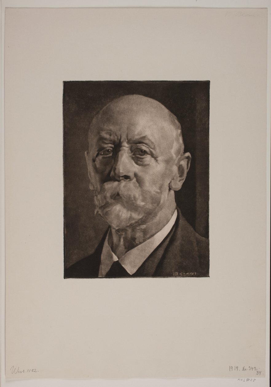 Zelfportret door G.V. Blom