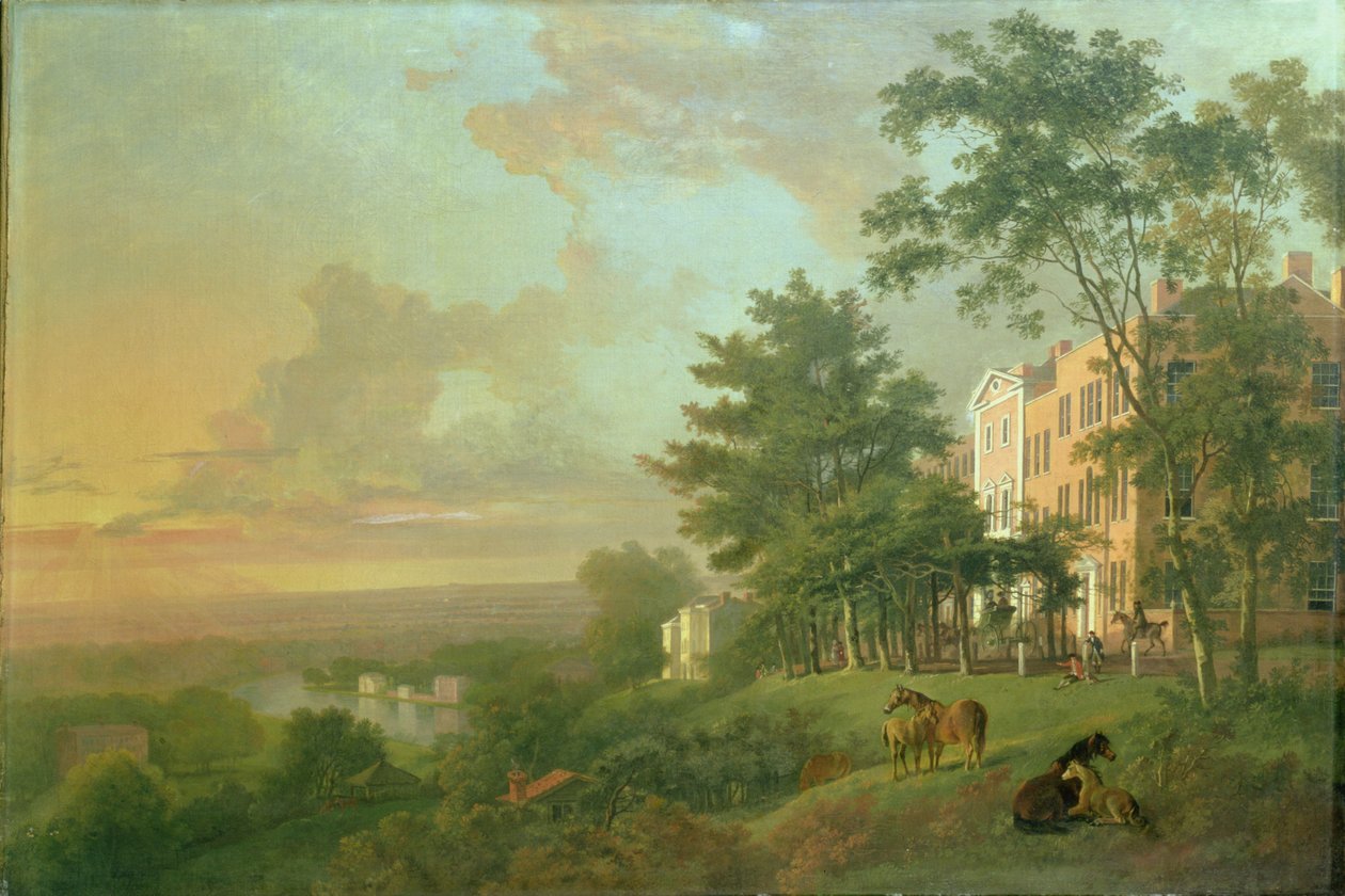 Uitzicht vanaf het terras, Richmond Hill door G. Barrett