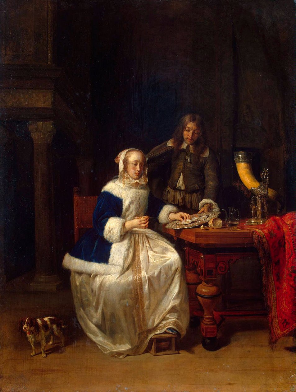 Ontbijt, ca. 1660 door Gabriel Metsu