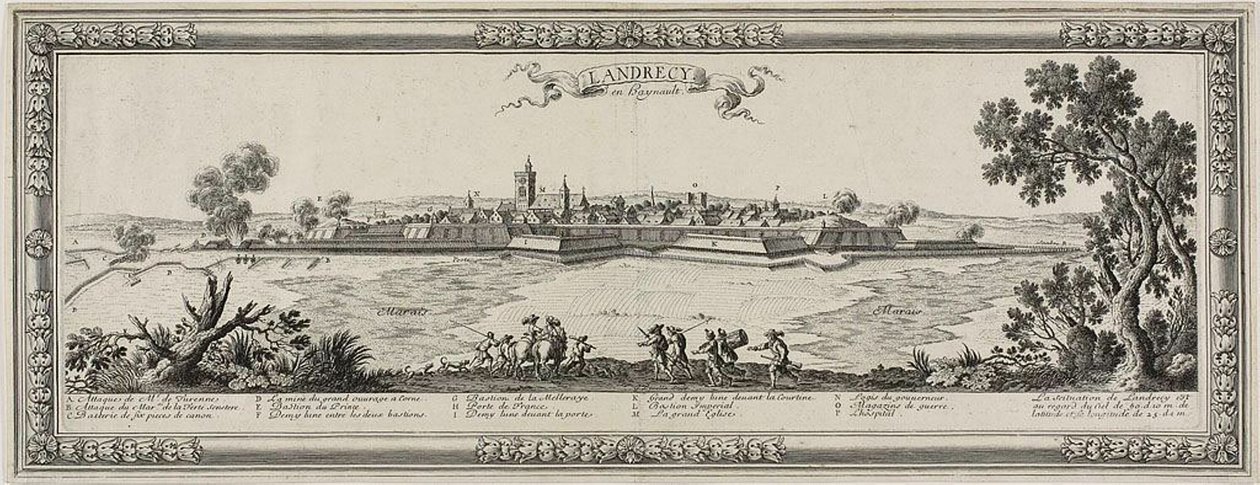 Landrecy en Heynault, 1631 door Gabriel Perelle
