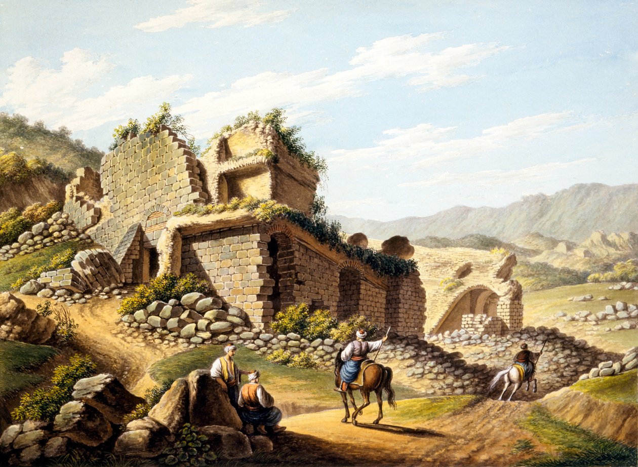Ruïnes van het stadion, 1790s door Gaetano Mercati