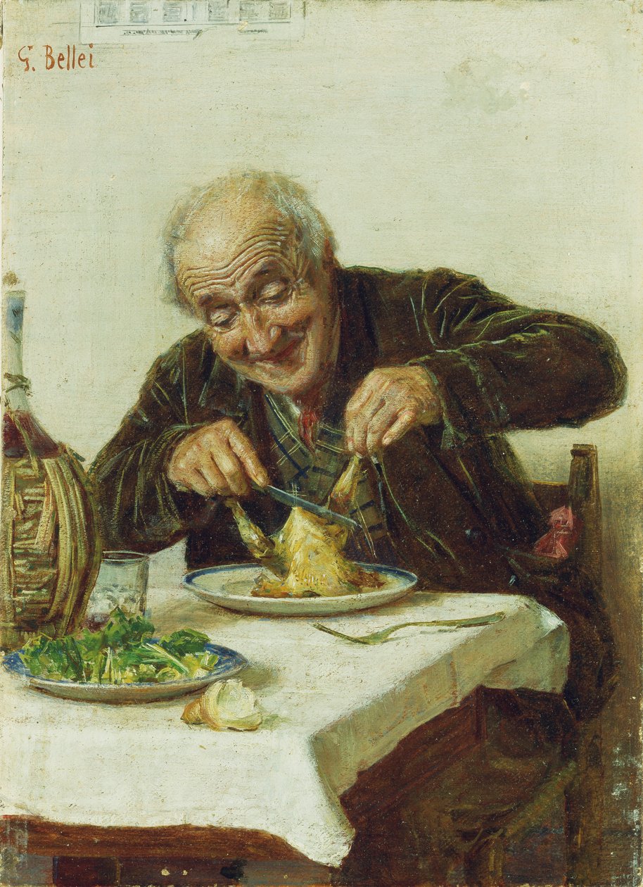 Een bevredigende maaltijd door Gaetano Bellei