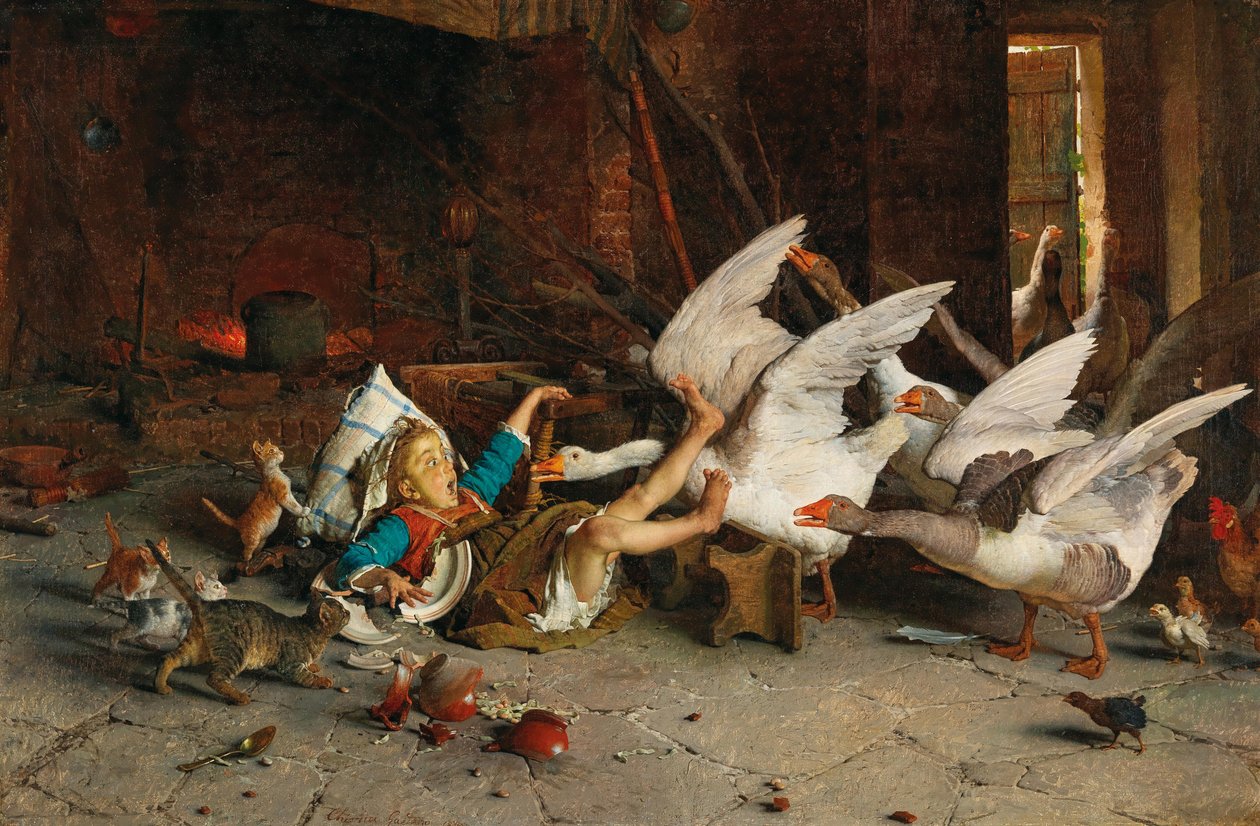 Een catastrofe Una catastrofe, 1887 door Gaetano Chierici