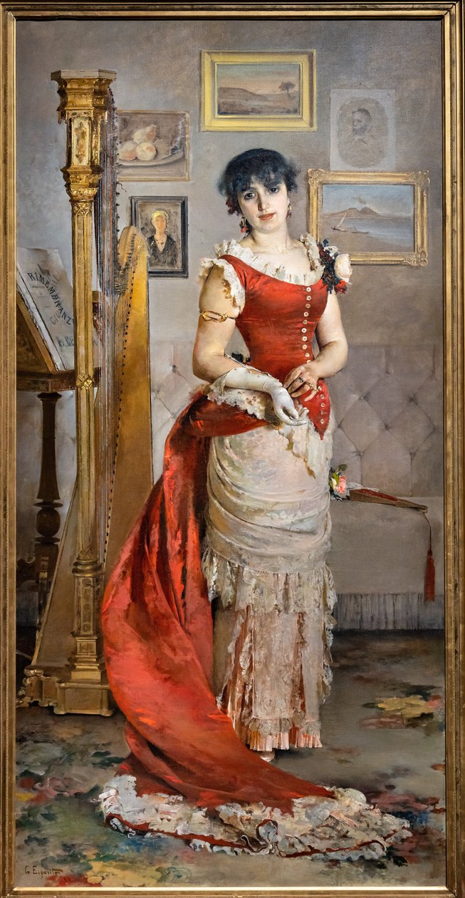 De Harpist door Gaetano Esposito
