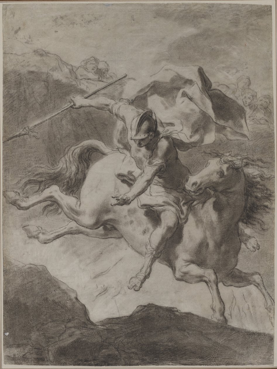 De dood van Marcus Curtius door Gaetano Gandolfi
