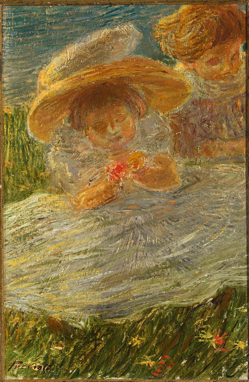 Kinderen op het gazon door Gaetano Previati