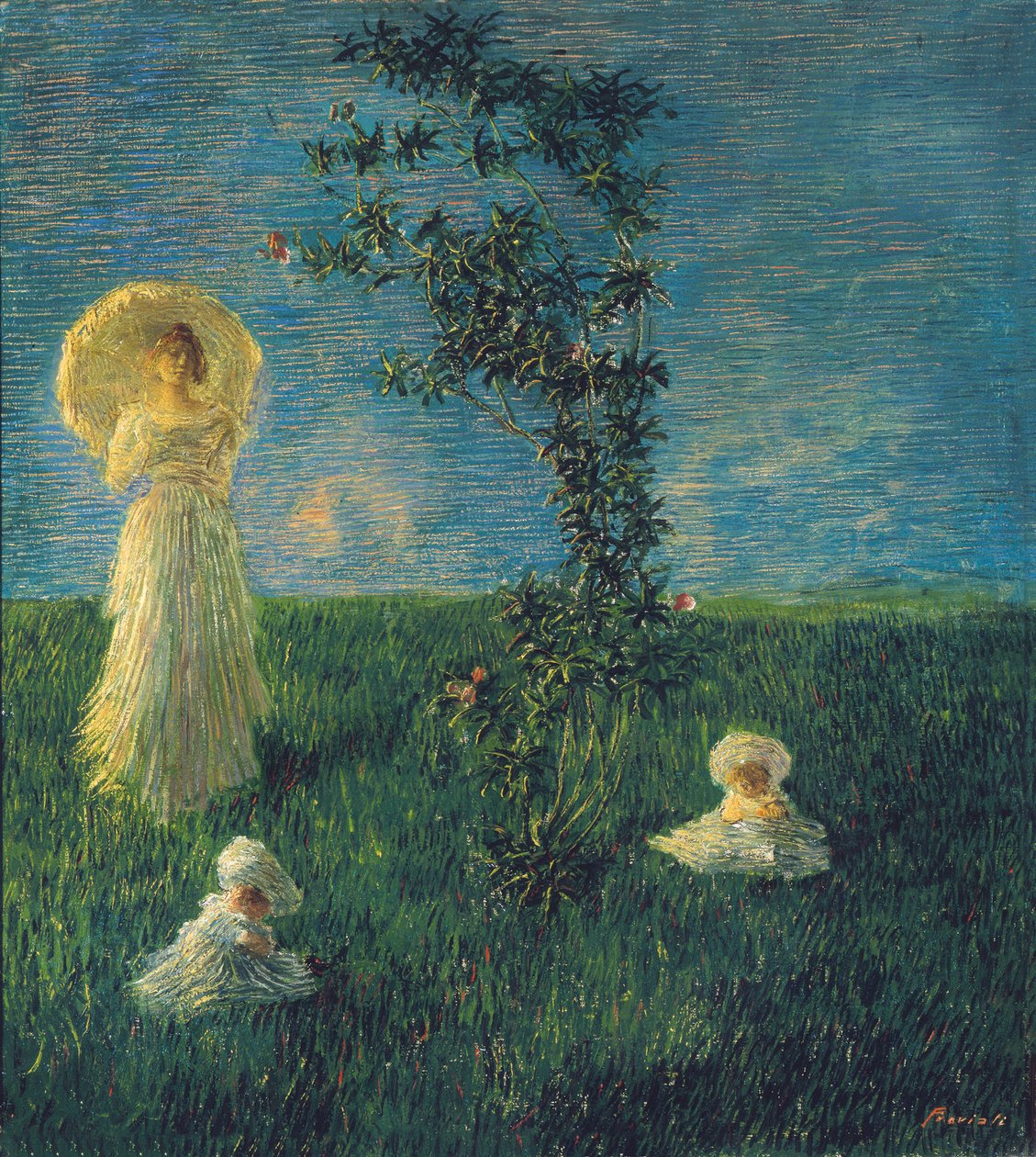 In de weide Vrede, 1889-1890 door Gaetano Previati