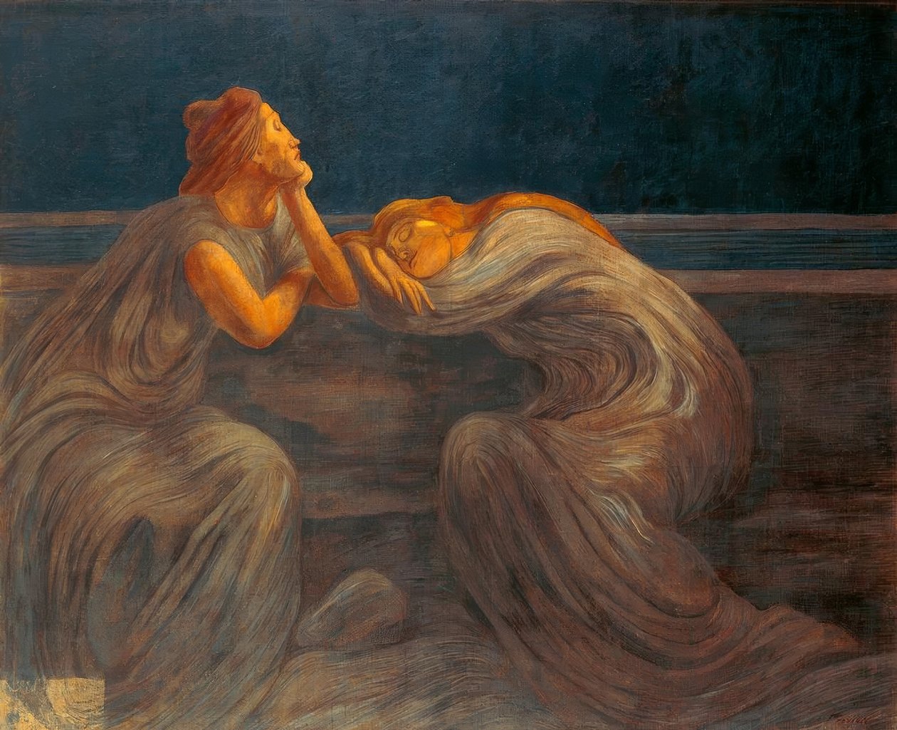 Nocturne, 1908 door Gaetano Previati