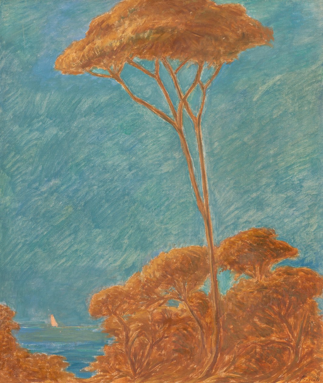 Pino in Ligurië door Gaetano Previati