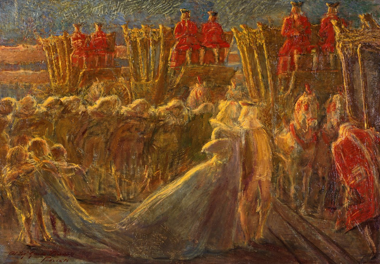 Zonnekoning door Gaetano Previati