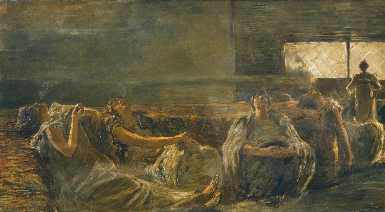 De opiumrokers door Gaetano Previati
