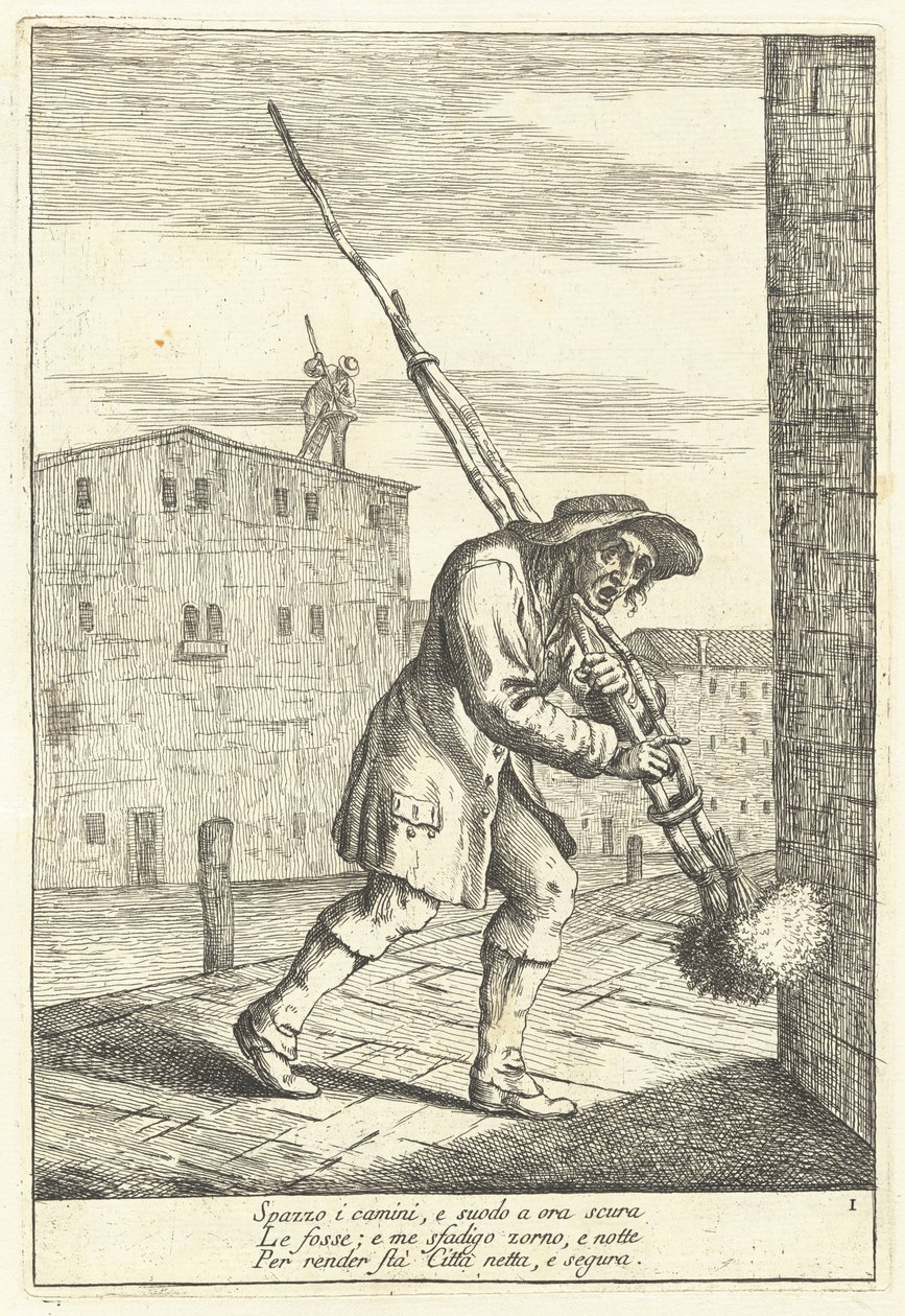 Schoorsteenveger door Gaetano Zompini