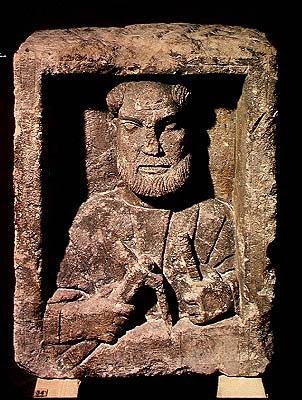 Stele die een kuiper afbeeldt door Gallo Roman
