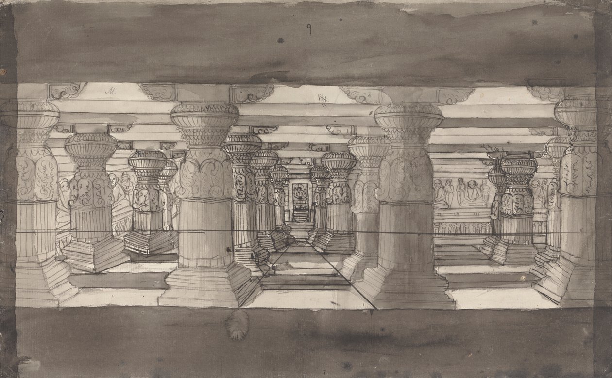 Binnenaanzicht van Indur Subba door Gangaram Chintaman Tambat