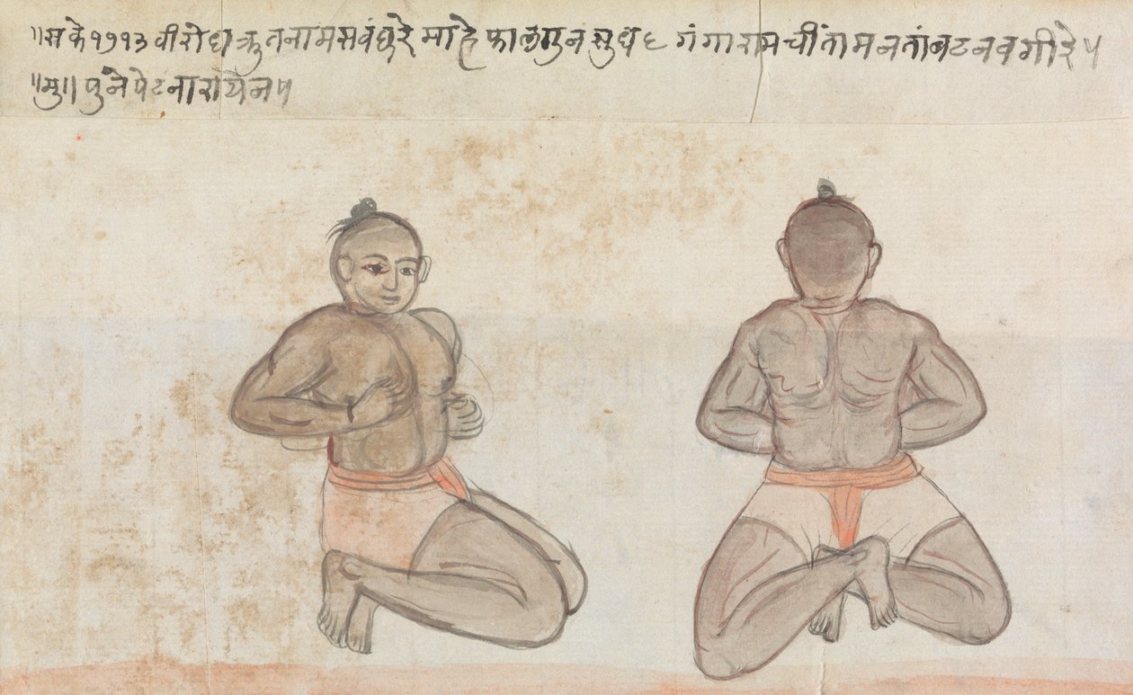 Twee Jeyties door Gangaram Chintaman Tambat