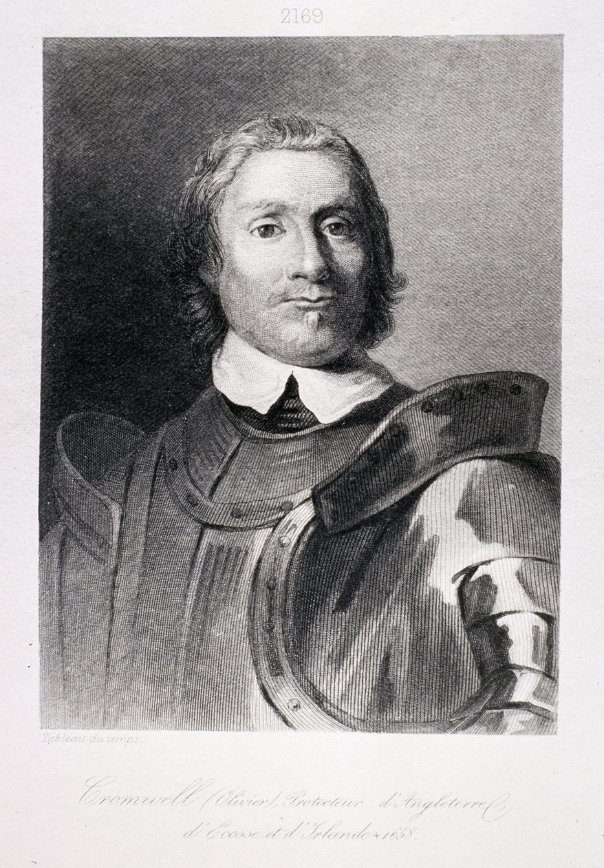 Oliver Cromwell (1599-1658), Lord Protector van Engeland, Schotland en Ierland door Gaspar De Crayer