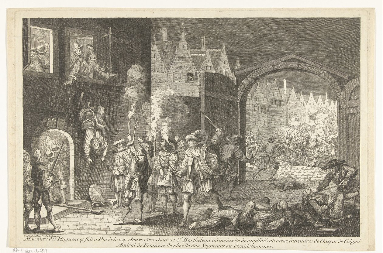 Bartholomeusnacht, 1572 door Gaspar Bouttats