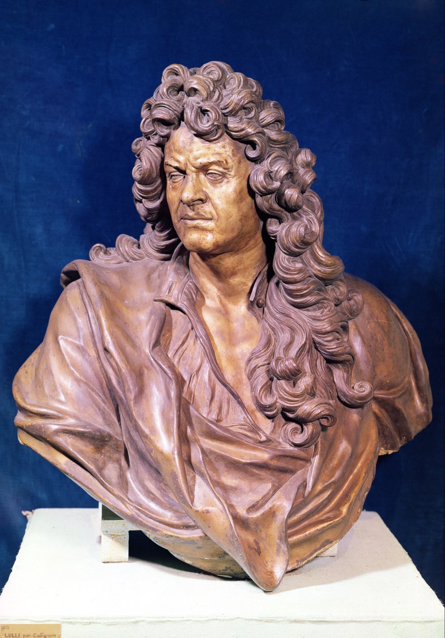 Buste van Jean Baptiste Lully door Gaspard Collignon