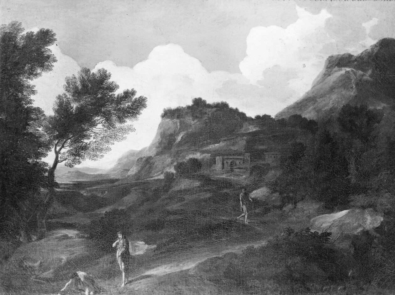 Berglandschap door Gaspard Poussin Dughet