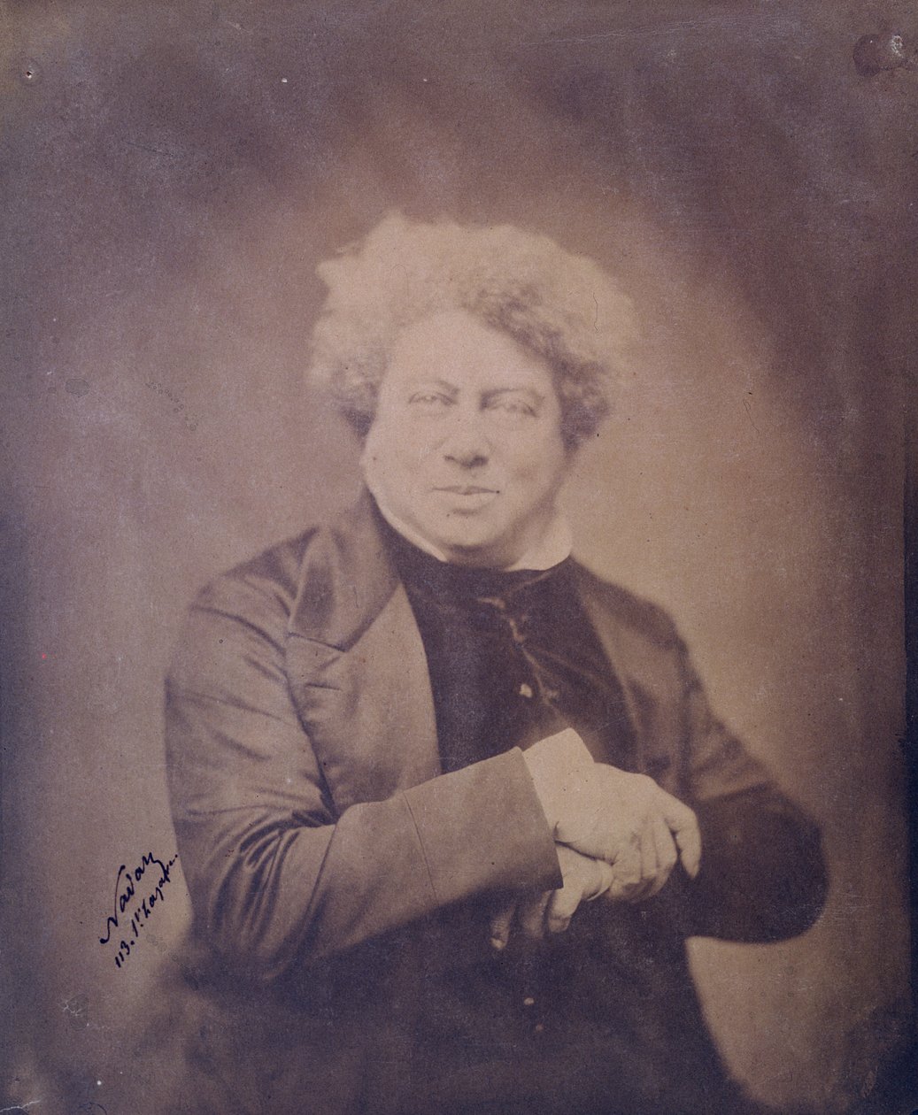 Portret van Alexandre Dumas père (1803-70) door Nadar