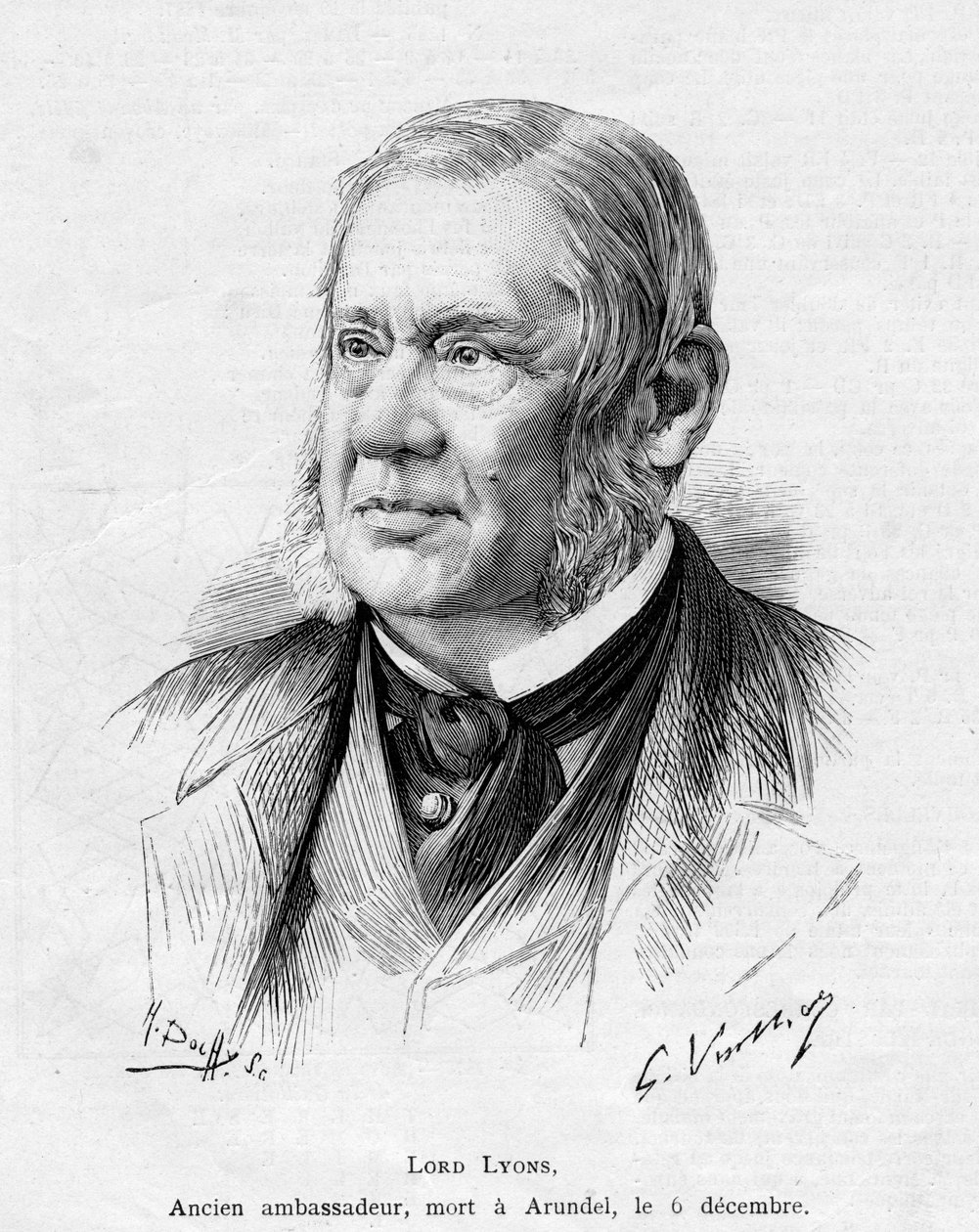 Lord Lyons, 1887 door Gaston Vuillier