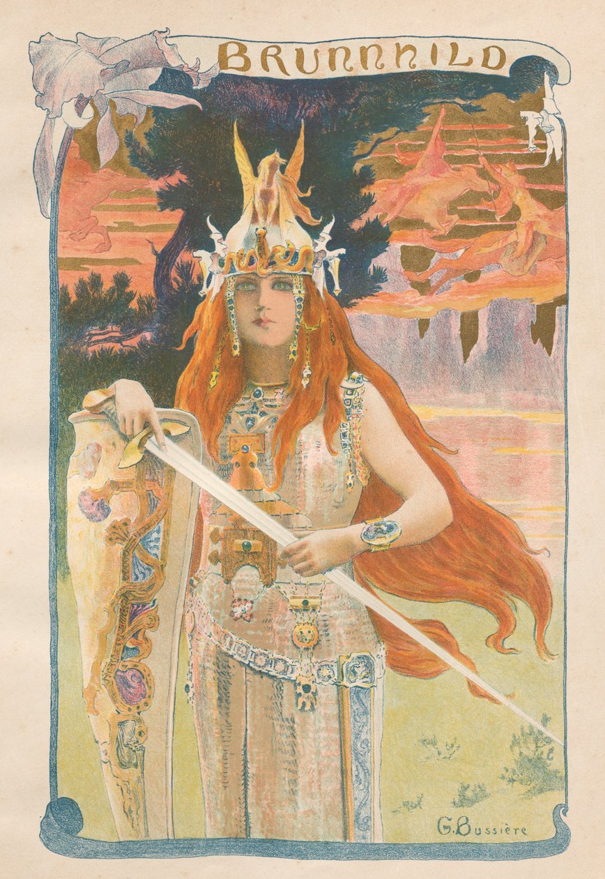 Brunnhild door Gaston Bussiere