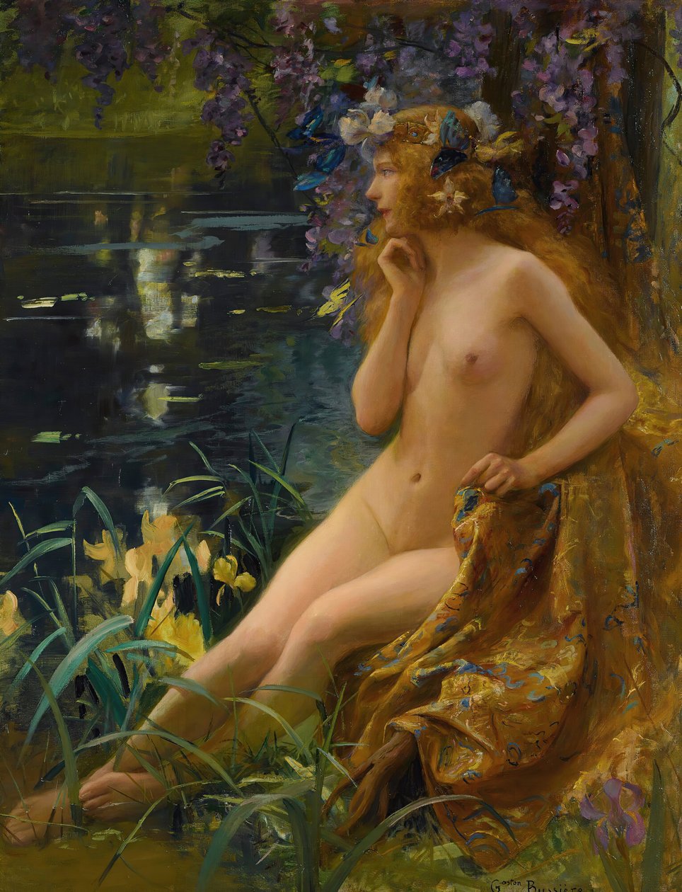 Juventas, 1900s door Gaston Bussiere