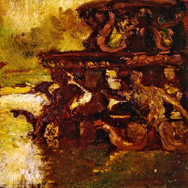 Tafereel in de tuin door Gaston de la Touche