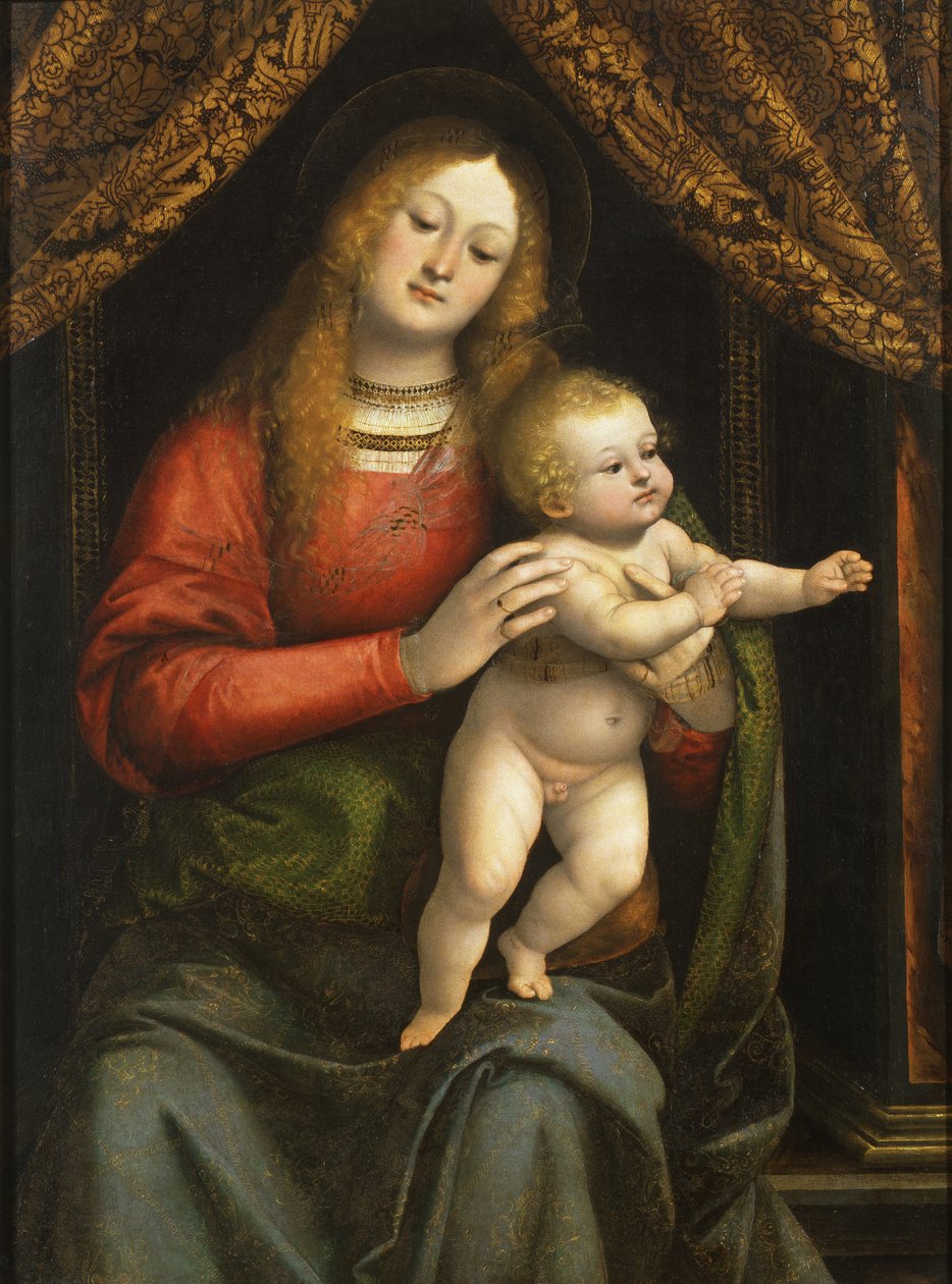Madonna en Kind door Gaudenzio Ferrari