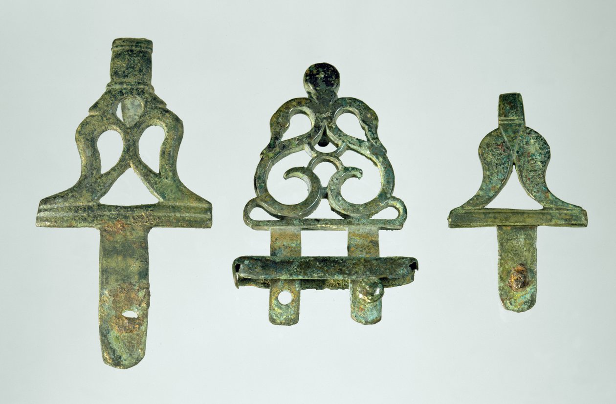 Gordelhaakjes, uit Chalons-sur-Marne, Tene II (300-120 v.Chr.) door Gaulish