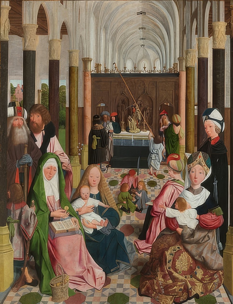De Heilige Familie door Geertgen Tot sint Jans