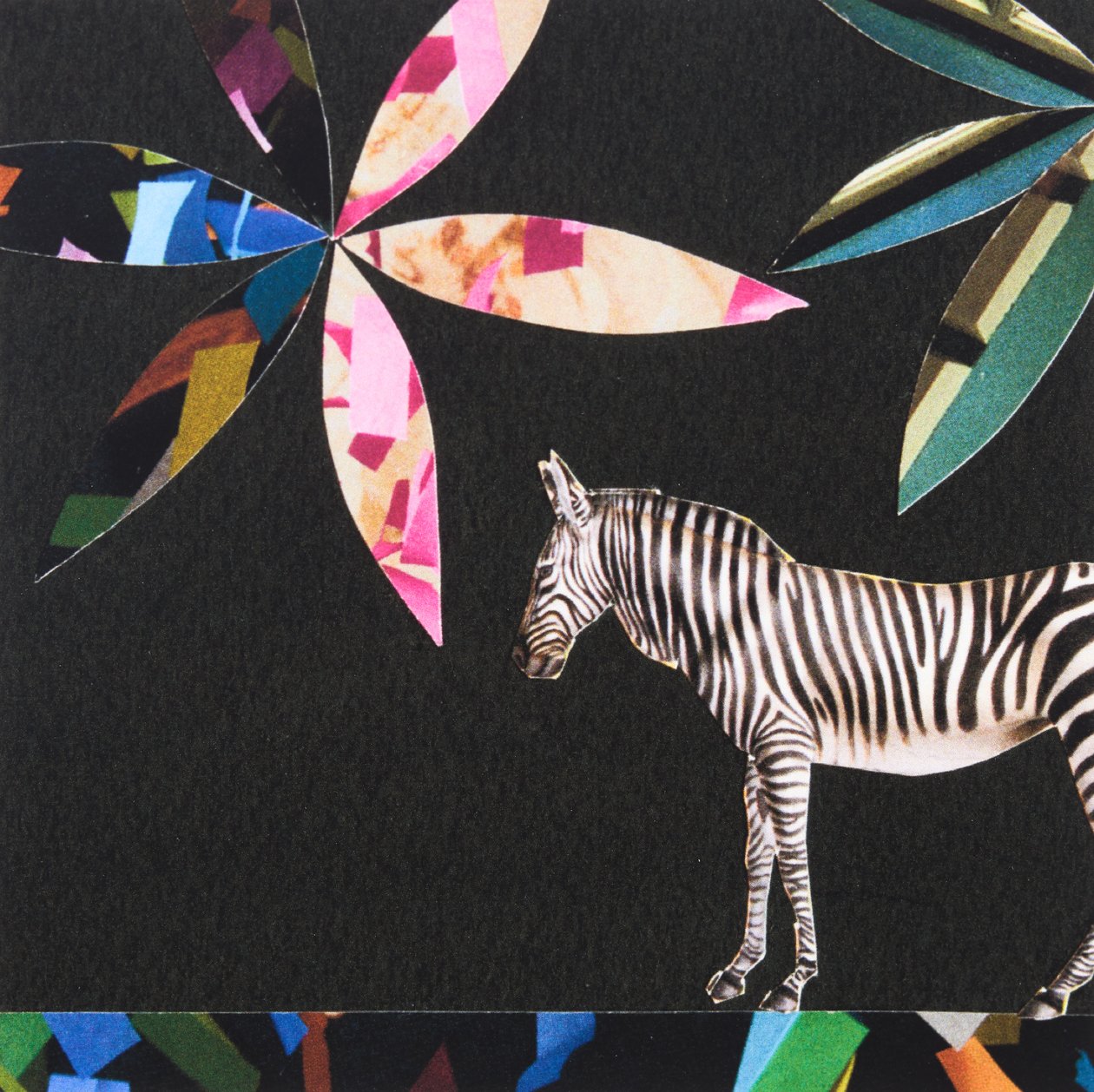 Italiaanse zebra, 2019 (collage) door Genevieve French