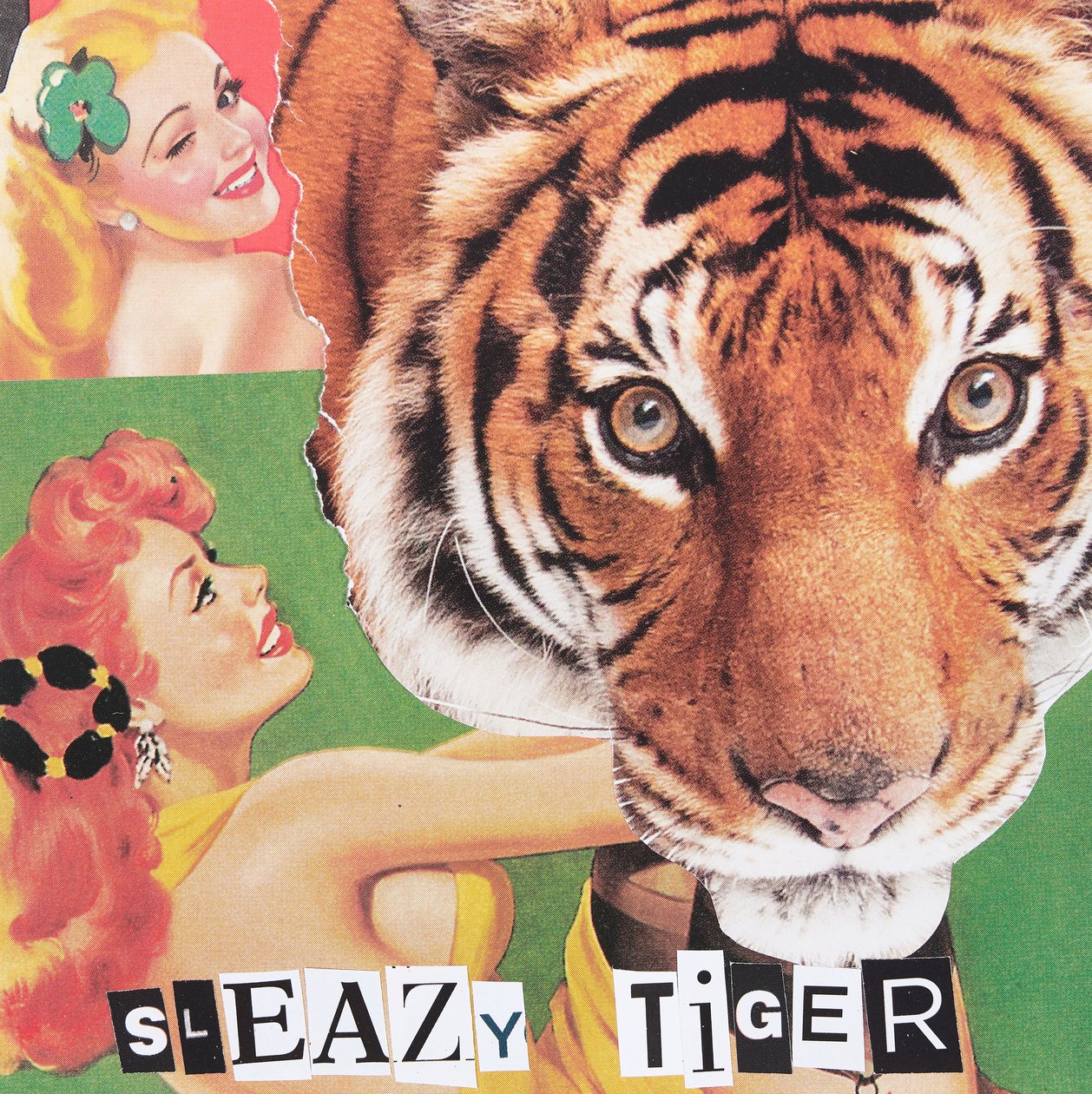 Slappe tijger, 2019 (collage) door Genevieve French