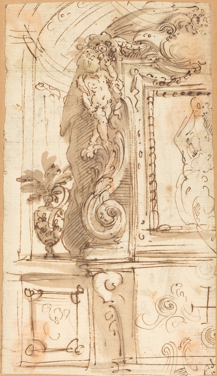 Een Uitgebreid Gesneden Lijst door Genoese 17th Century