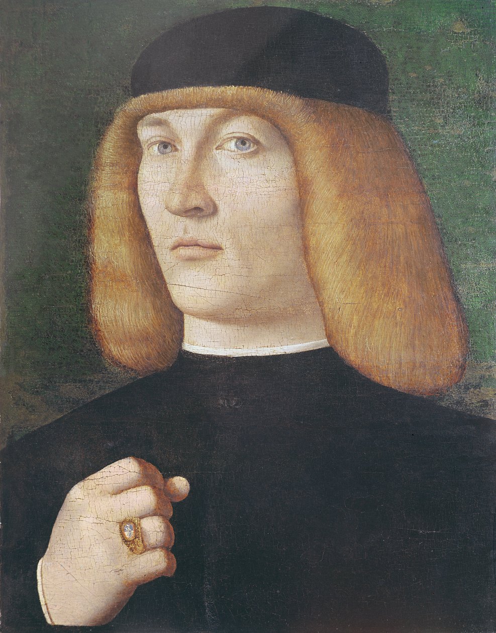 Portret van een jonge man door Gentile Bellini