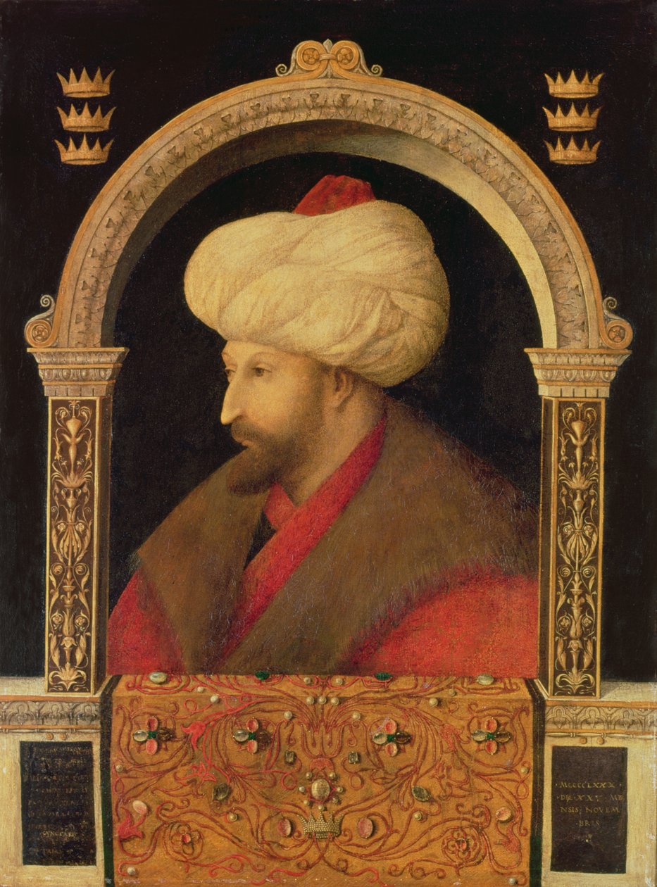 De Sultan Mehmet II (1432-81) 1480 door Gentile Bellini