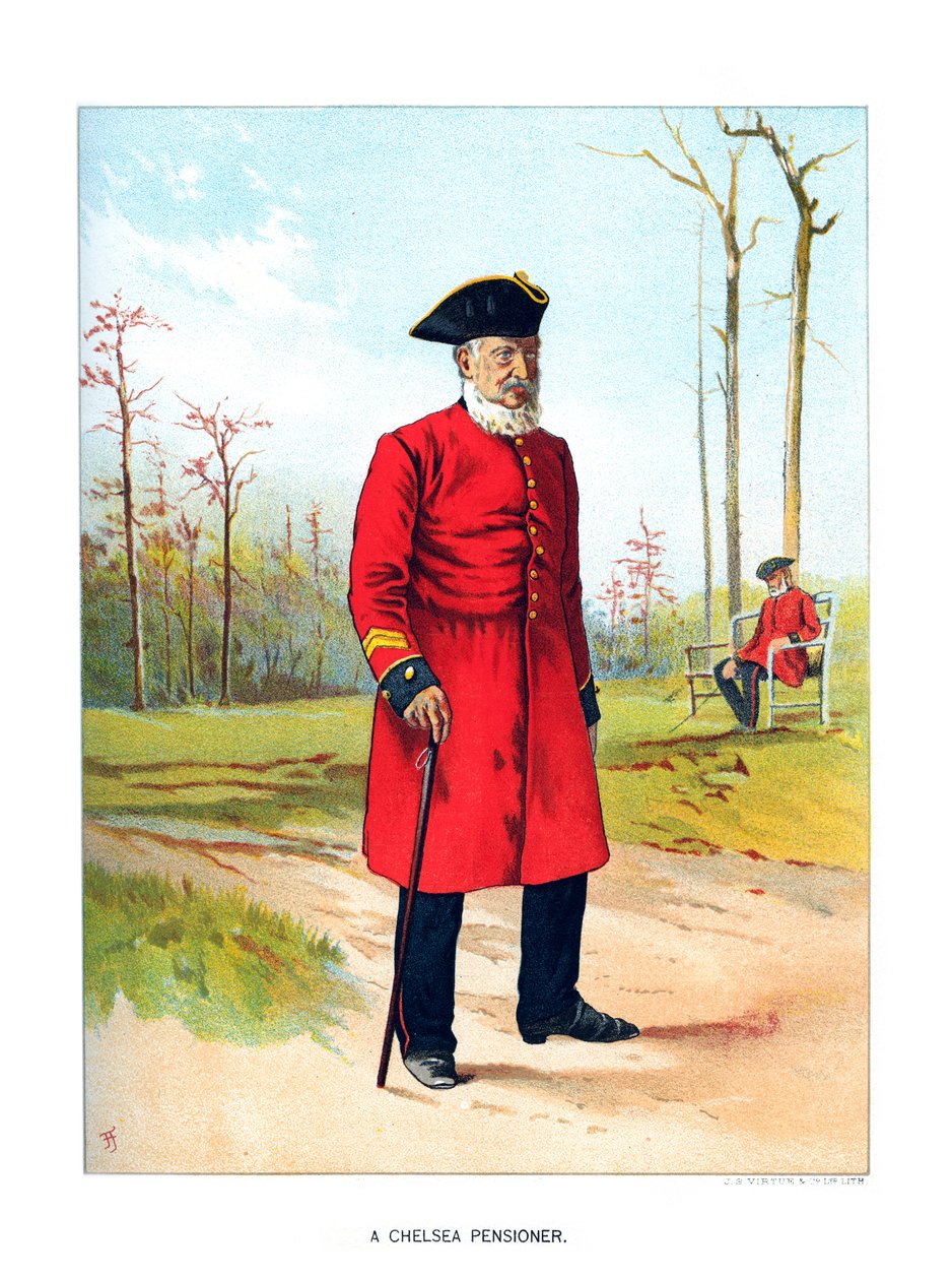 Chelsea Pensioengerechtigde, c1890 door Geoffrey Douglas Giles