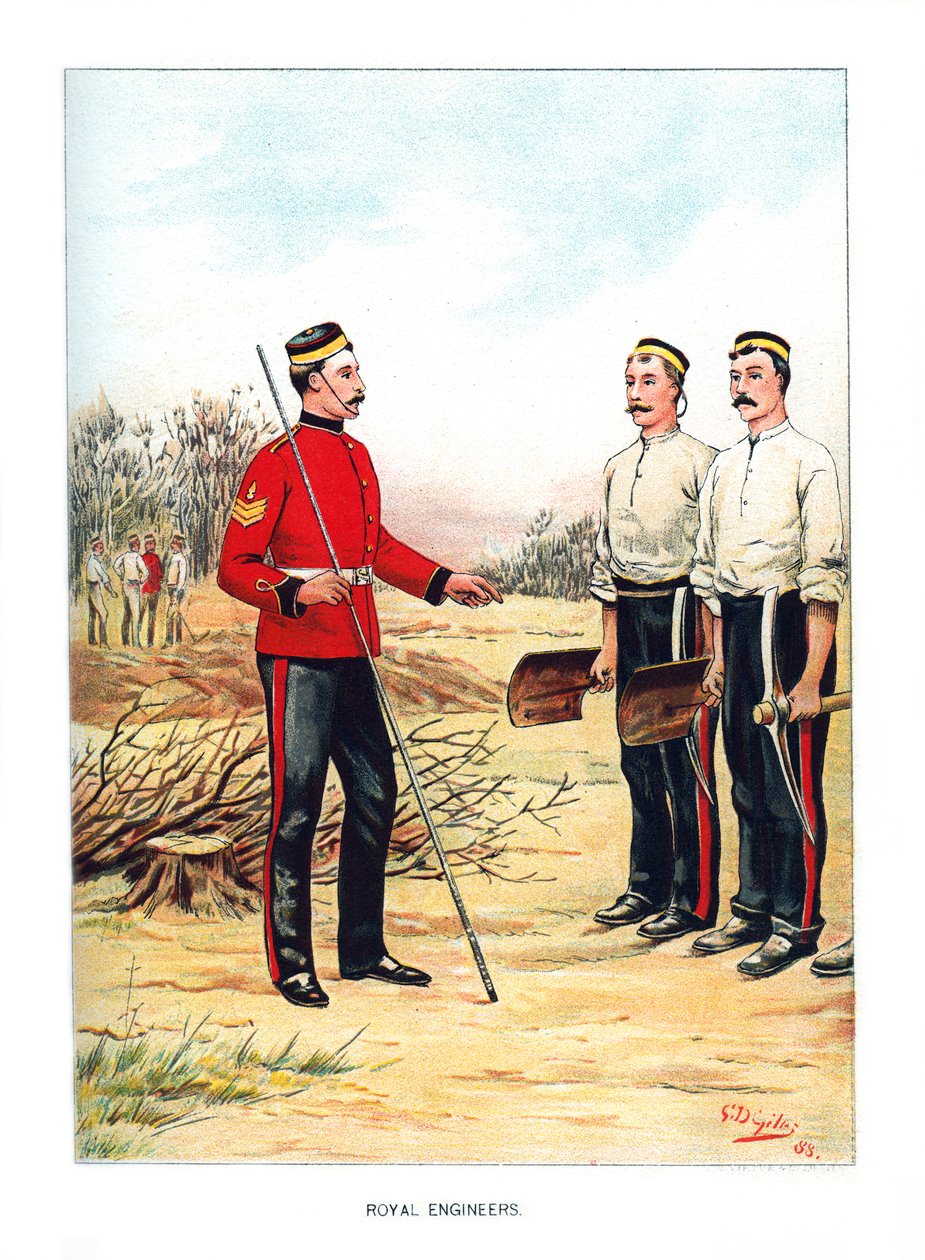 Koninklijke Ingenieurs, ca. 1890 door Geoffrey Douglas Giles