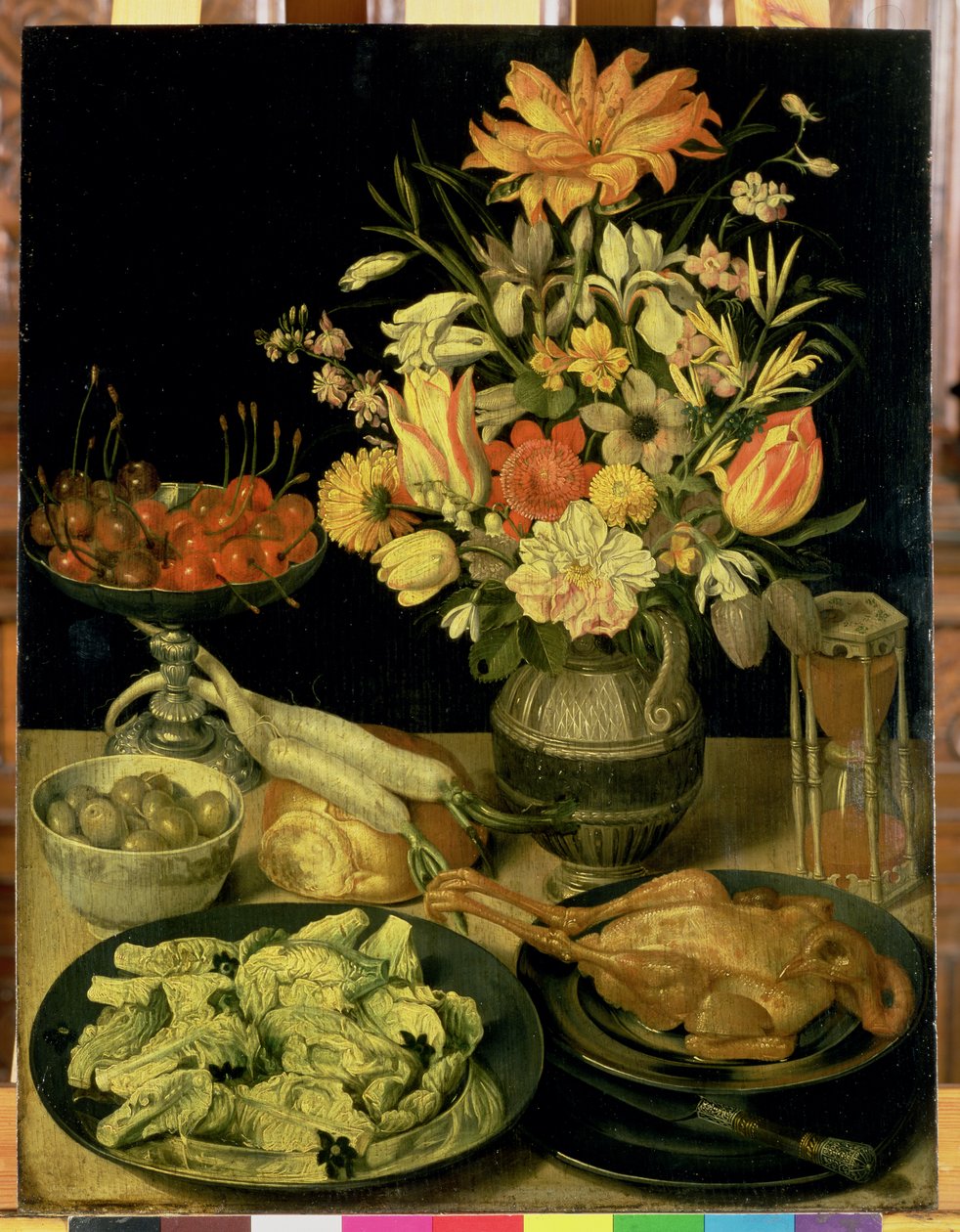 Stilleven met bloemen door Georg Flegel