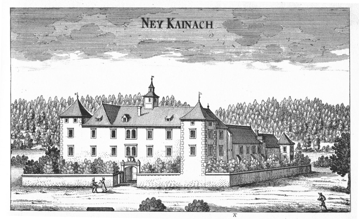 Schloss Ney Kainach, Neu Kainach of Klein Kainach door Georg Matthaus Vischer