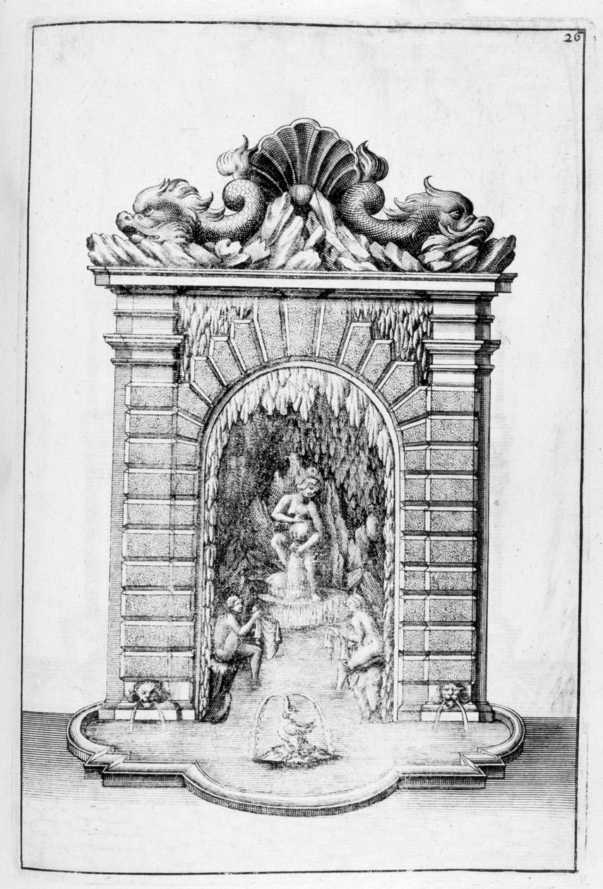 Fonteinontwerp, 1664 door Georg Andreas Bockler