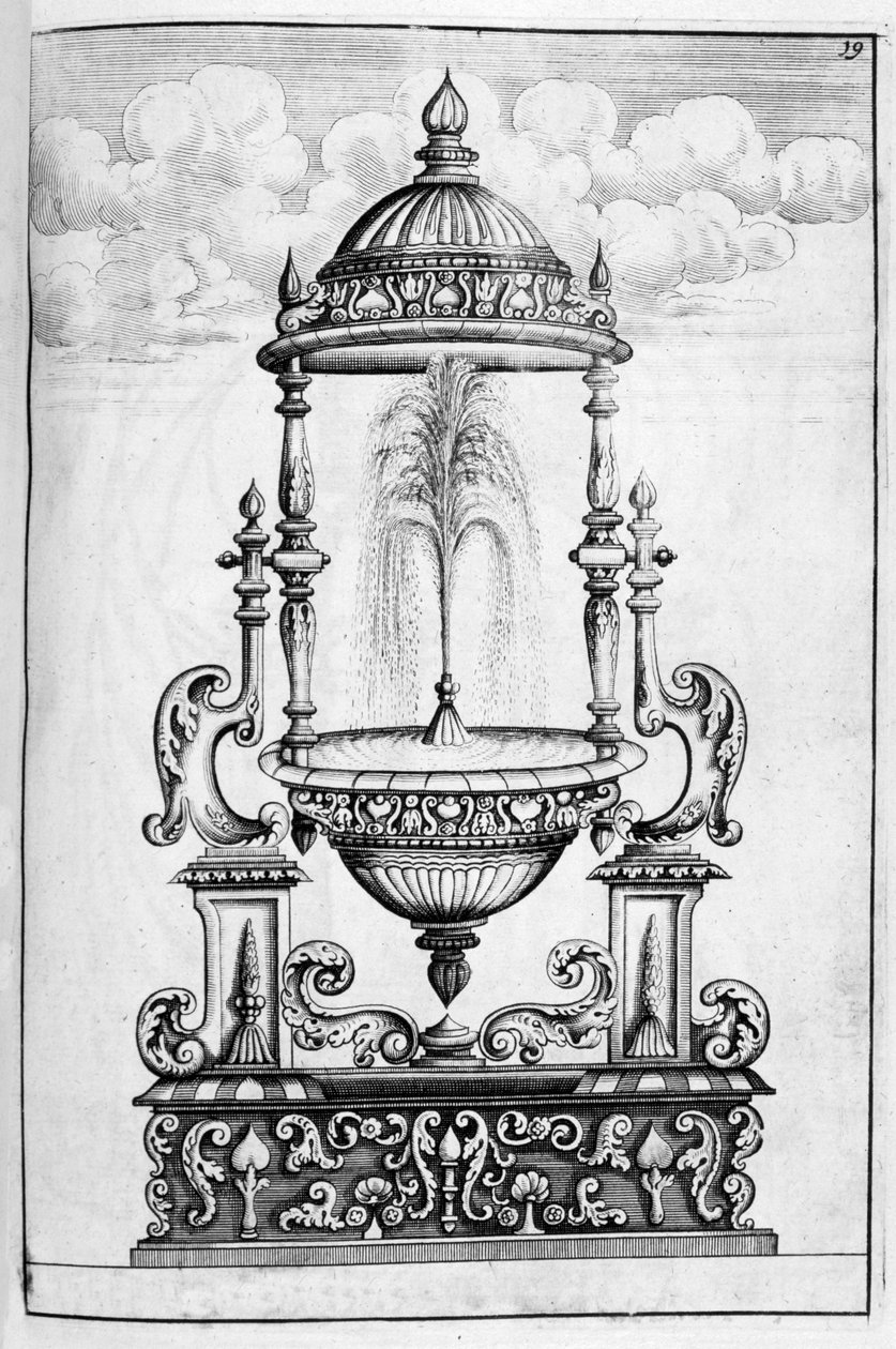 Fonteinontwerp, 1664 door Georg Andreas Bockler