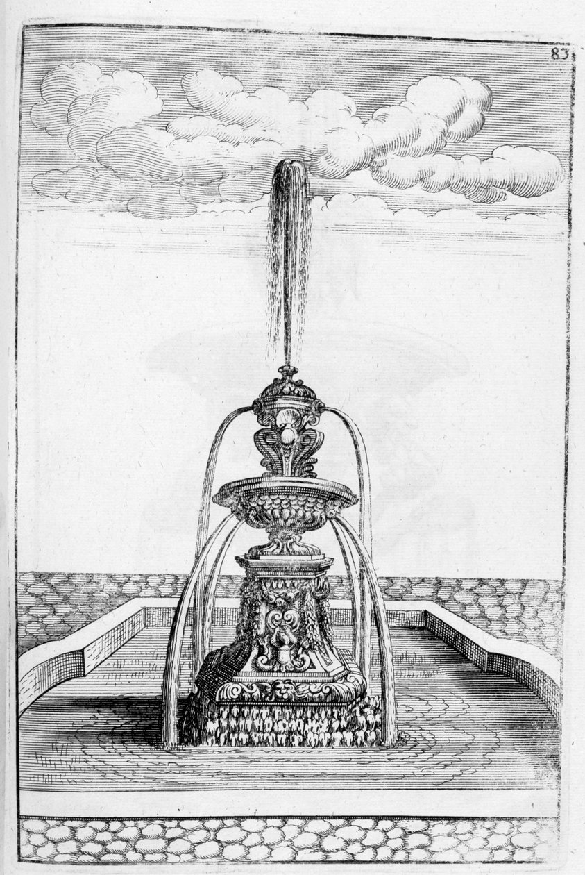 Fonteinontwerp, 1664 door Georg Andreas Bockler